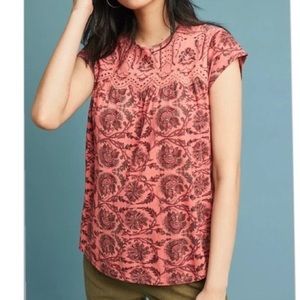 Anthropologie Penelope Printed Blouse